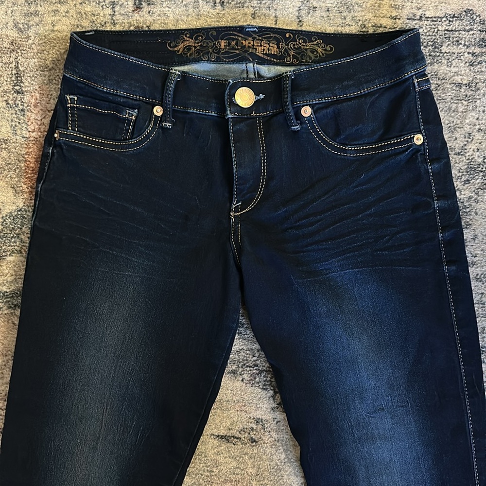 Express Jean Leggings, low cut, sz 4r - Picture 2 of 5